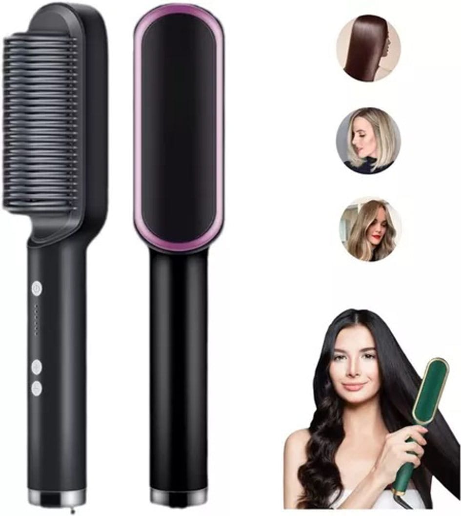 “Peine Alisador 2 en 1 – Cabello Liso y Perfecto al Instante”