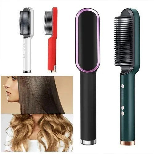 “Peine Alisador 2 en 1 – Cabello Liso y Perfecto al Instante”